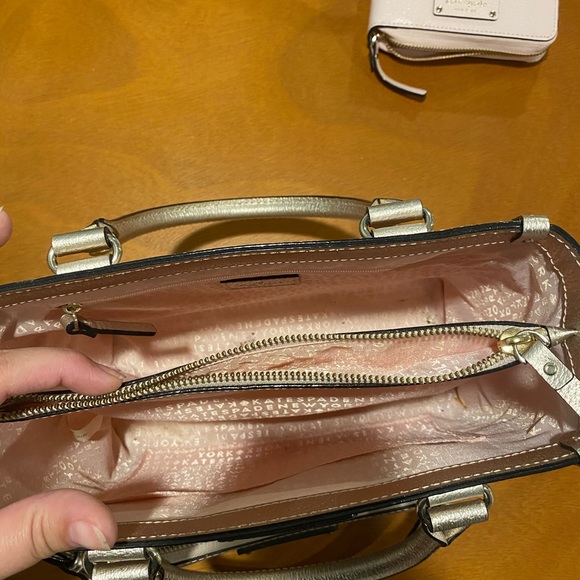 Rose Gold Kate Spade Purse and Wallet - Picture 2 of 4